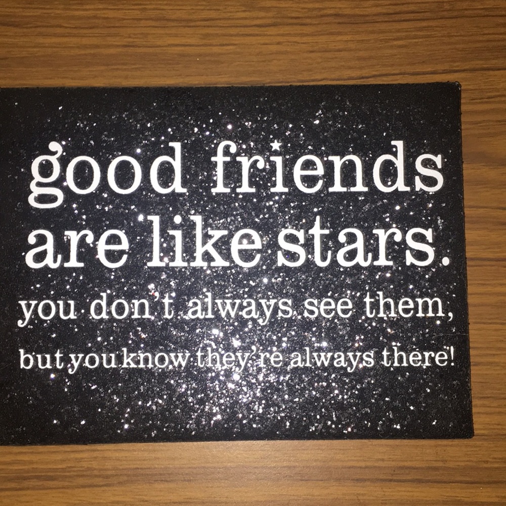 Good friends sign.